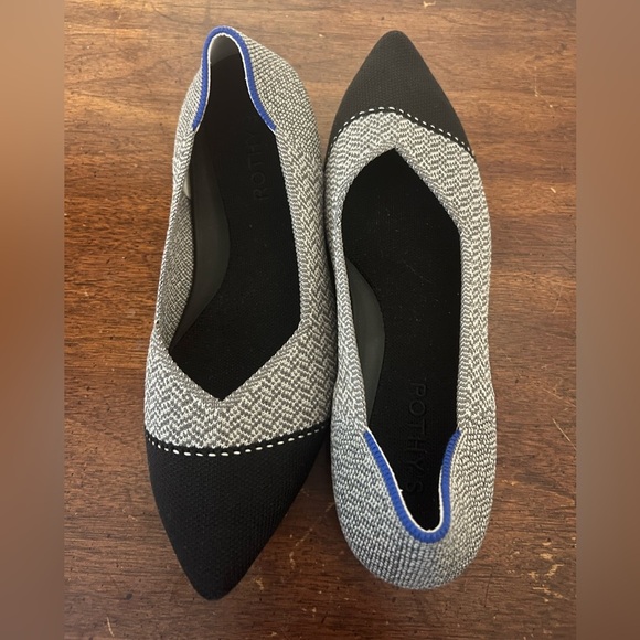 Rothy's Black and Gray Women's Flats size 7 in excellent condition - Picture 7 of 8